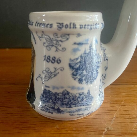 Vintage M&S Bavaria King Ludwig II Porcelain Souvenir Pipe Mug - Picture 5 of 8
